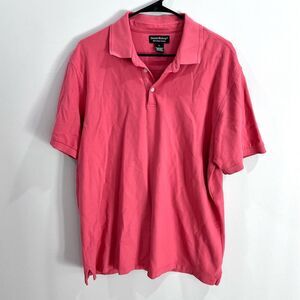 Daniel Bishop 100% Pima Cotton pink polo golf shirt size large